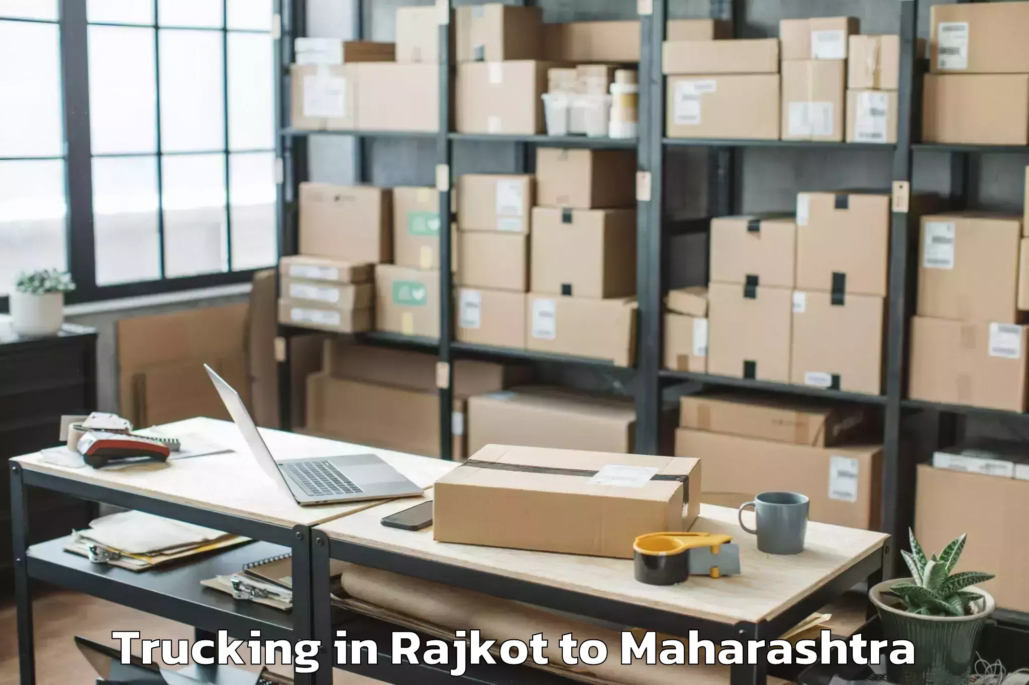 Reliable Rajkot to Mhasala Trucking